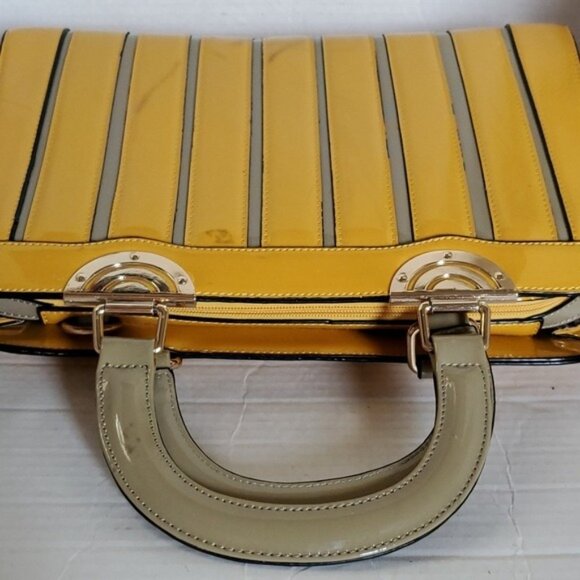 Uddini Patent Leather Satchel Handle Top Bag Shoulder Crossbody Purse Handbag - Picture 13 of 17